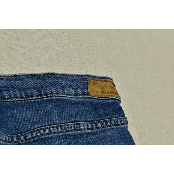 Express Mom Jeans Women's Plus Size 18R Super High Rise Medium Wash Denim - Picture 7 of 8